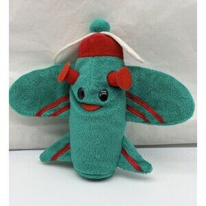 RARE Misfit Plane 7" Rudolph Island of Misfit Toys Green Plush Ornament 1999 CVS